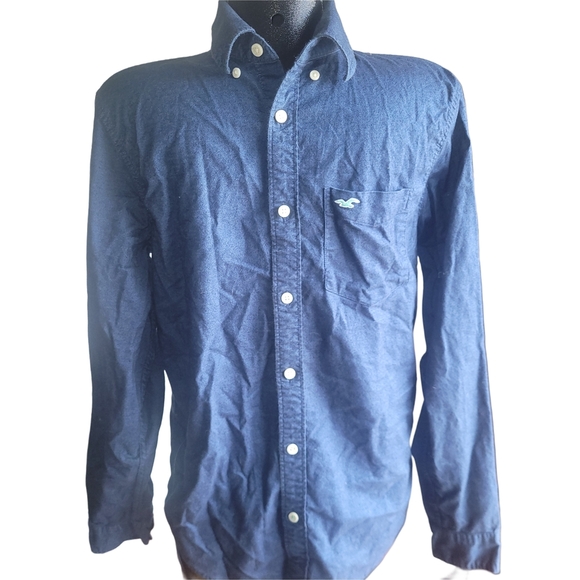 Hollister Blue Men's Shirt M - Picture 1 of 4